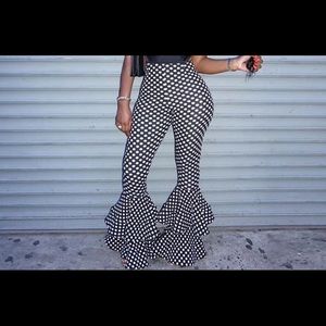 Polka dot flares